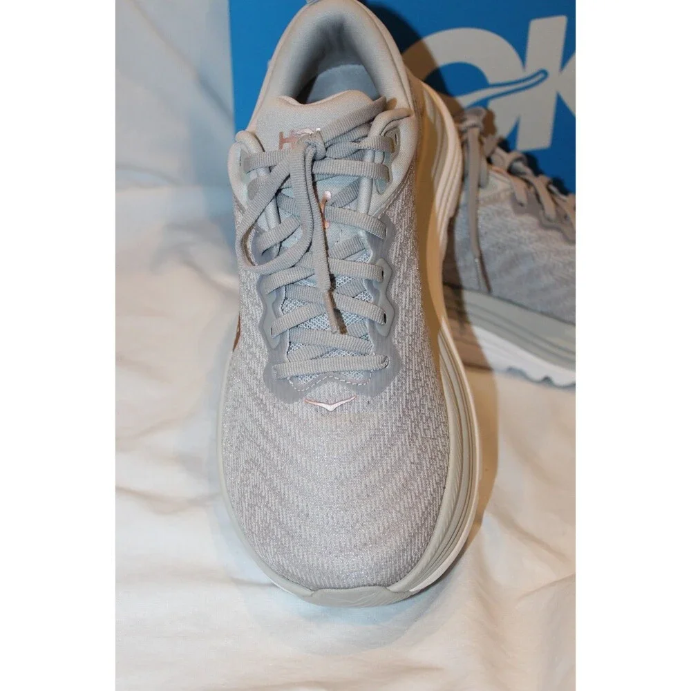 Hoka One Women's Graviota 5 Running Athletic Sneakers HMRG GRAY ROSE GOLD 9.5